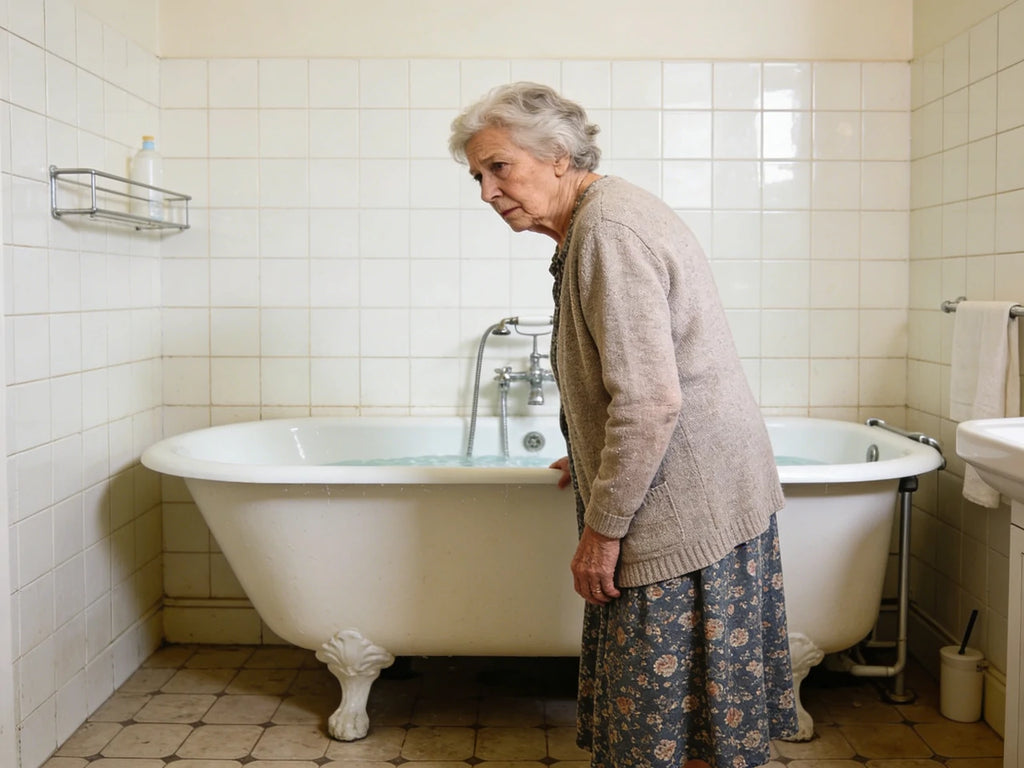 Contremarche de cabine de douche trop haute pour senior à Capinghem